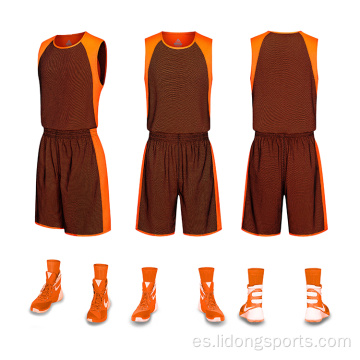 Jersey de baloncesto de uniforme de baloncesto de doble cara al por mayor